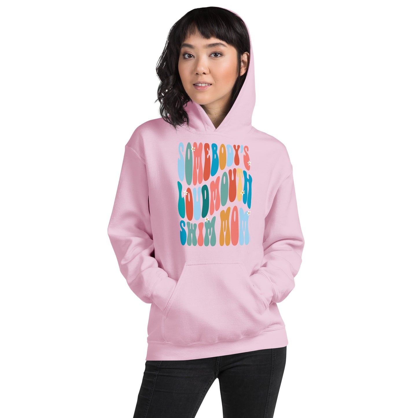 Somebody's Loudmouth Swim Mom Staple Hoodie - TrendySwimmer