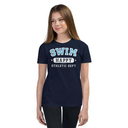 Swim Happy Youth Swimmer T Shirt - TrendySwimmer