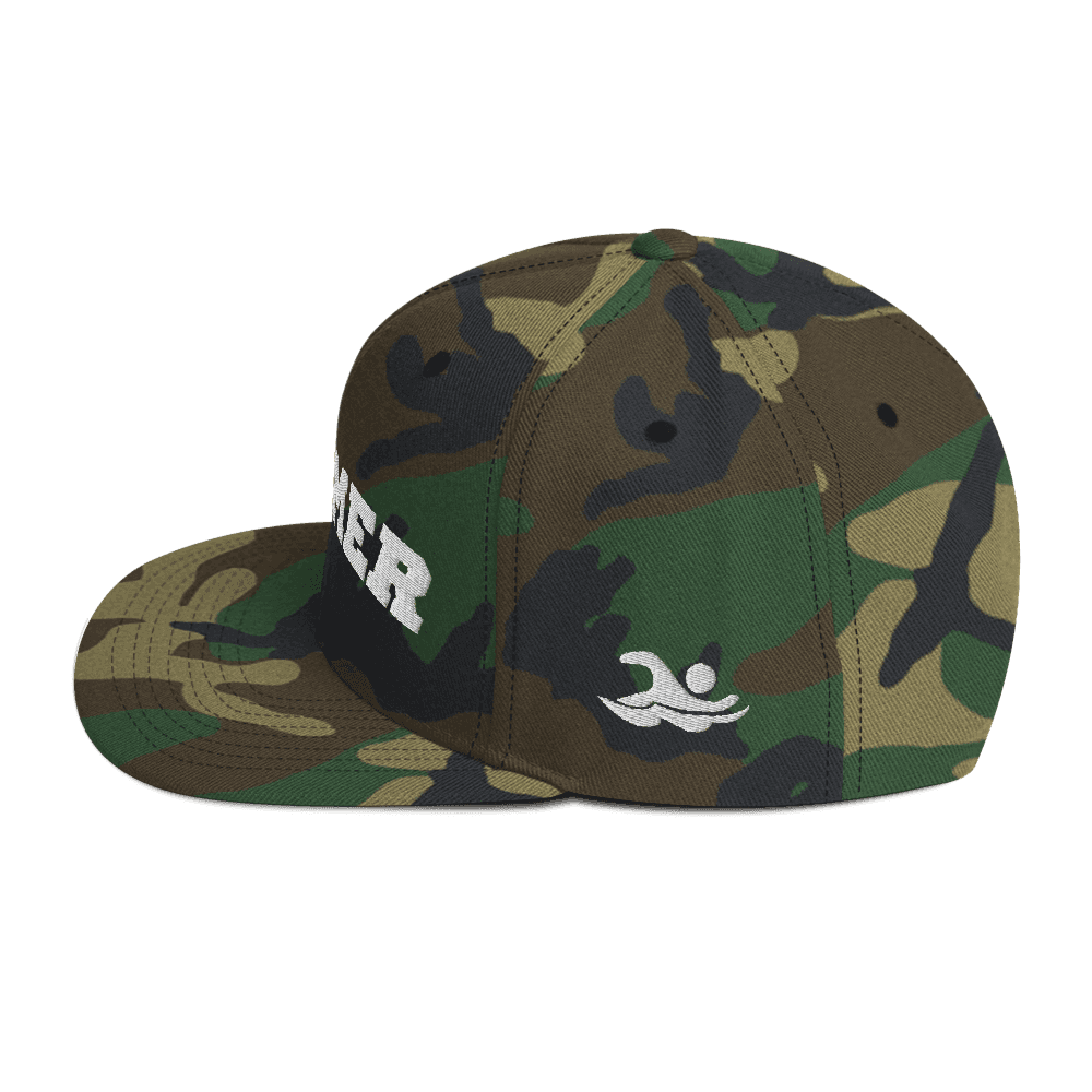 Swimmer Snapback Classic Embroidered Cap - TrendySwimmer