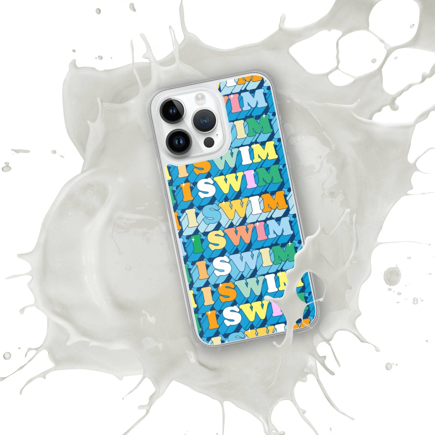 I Swim 70s Pattern iPhone® Case - TrendySwimmer