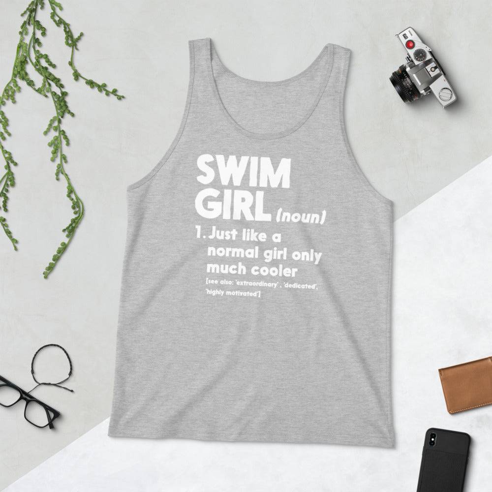 Swim Girl Tank Top Normal Only Cooler Definition - TrendySwimmer