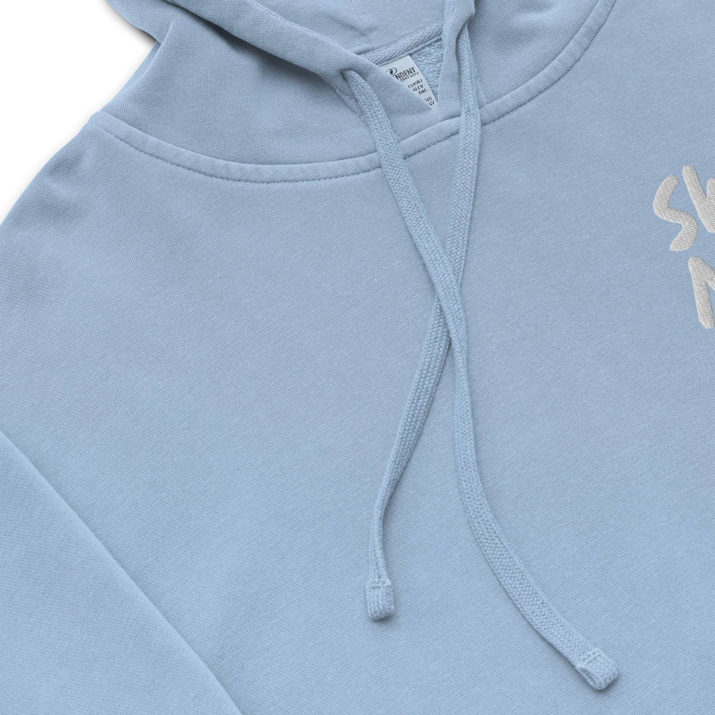 Swimming Pigment Dyed Embroidered Unisex Hoodie - TrendySwimmer