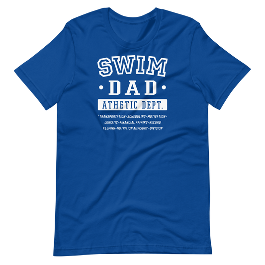 Swim Dad T Shirt Athletic Department Jobs - TrendySwimmer