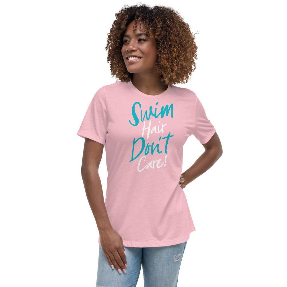 Swim Hair Don't Care Women's Relaxed T-Shirt - TrendySwimmer
