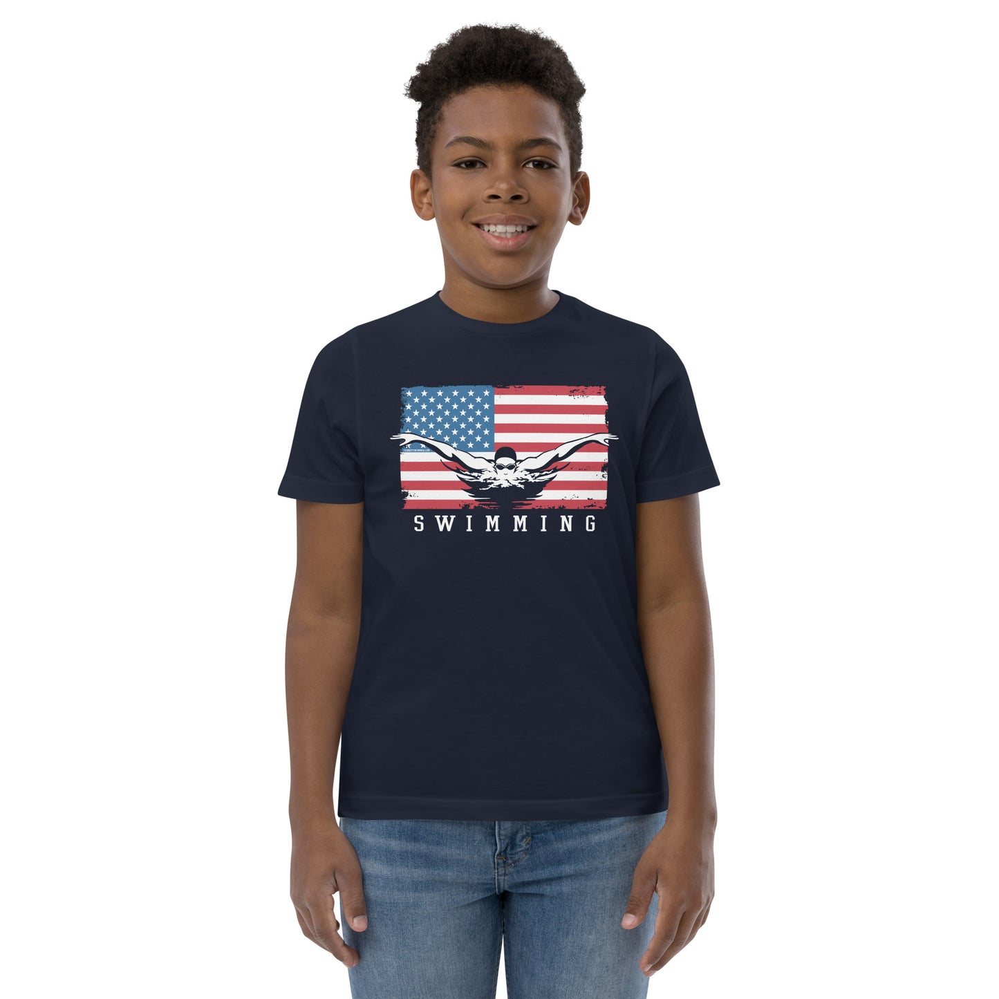 Youth Swimming USA T-shirt - TrendySwimmer