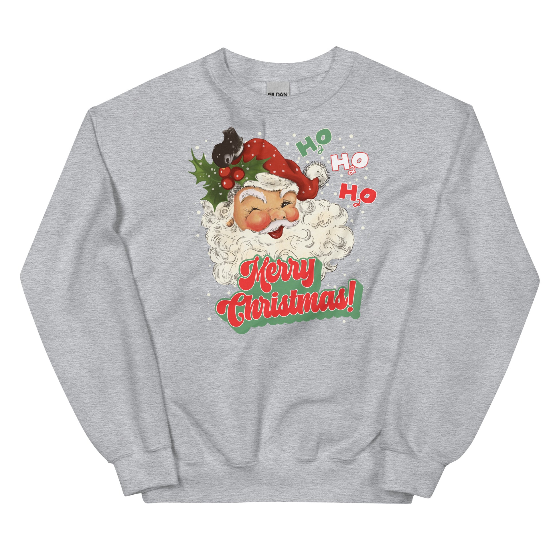 Swim Santa H2O Merry Christmas Unisex Sweatshirt - TrendySwimmer