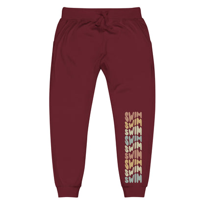 Swimmers Fleece Jogger Sweatpants Swim Retro