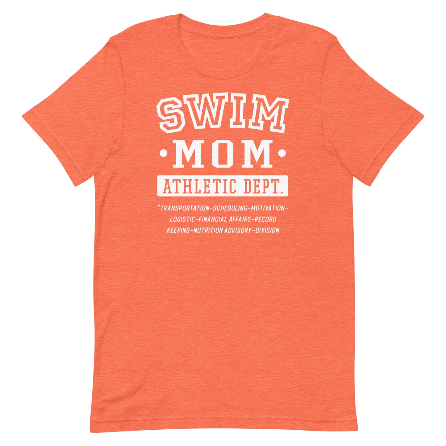 Swim Mom Athletic Dept Jobs T Shirt