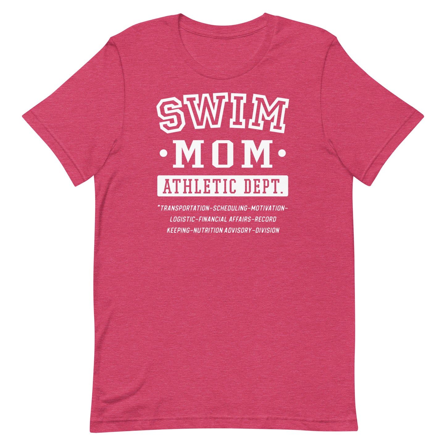 Swim Mom Athletic Dept Jobs T Shirt