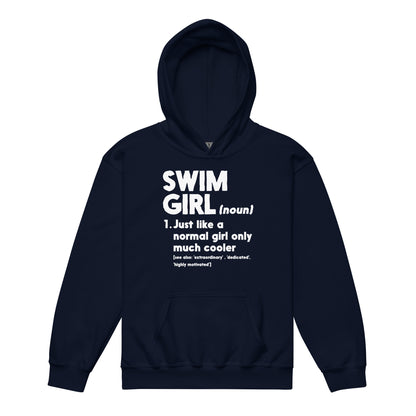 Swim Girl Youth Heavy Blend Hoodie - TrendySwimmer