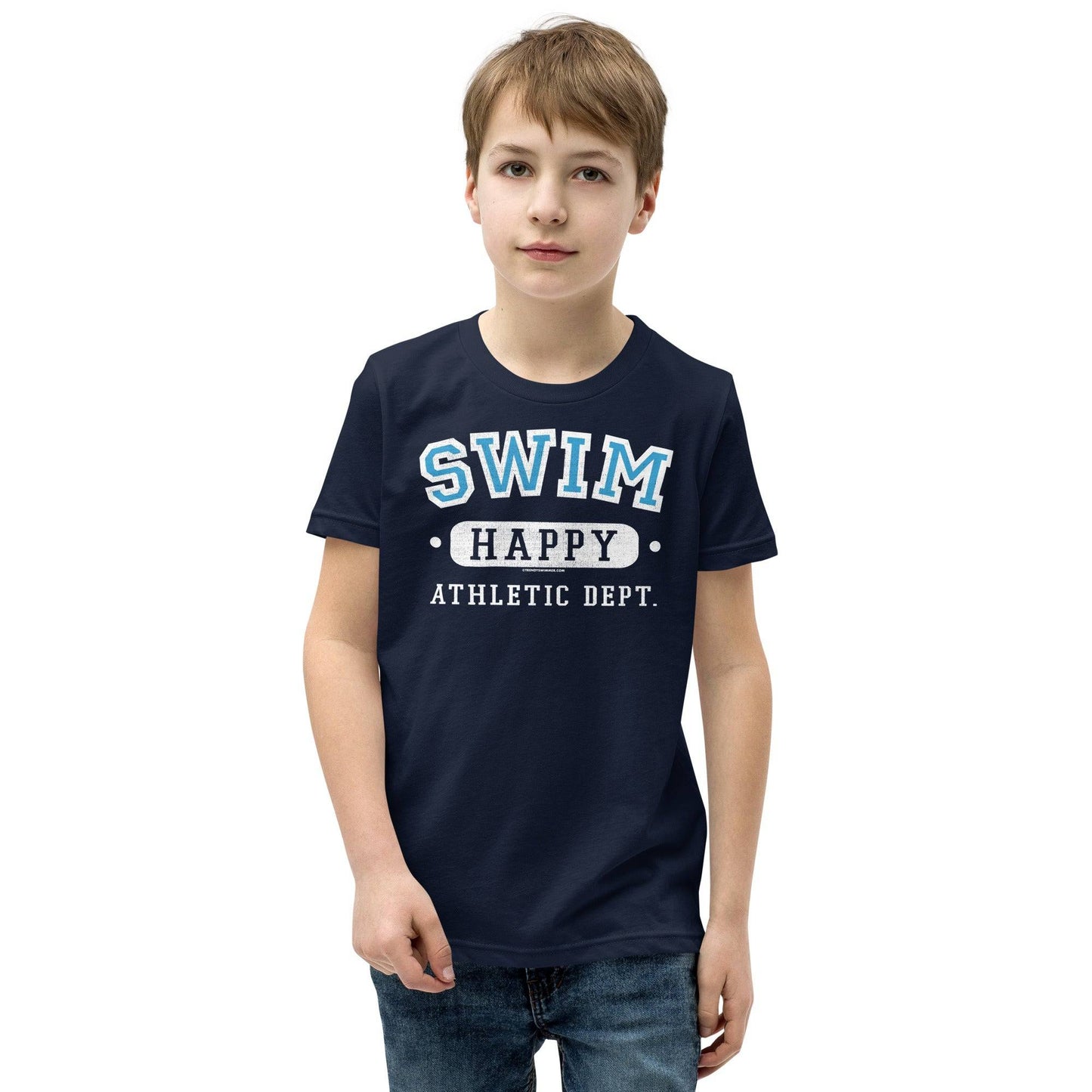 Swim Happy Youth Swimmer T Shirt - TrendySwimmer