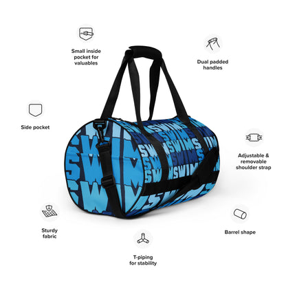 Swimmer All-Over Print Gym Bag