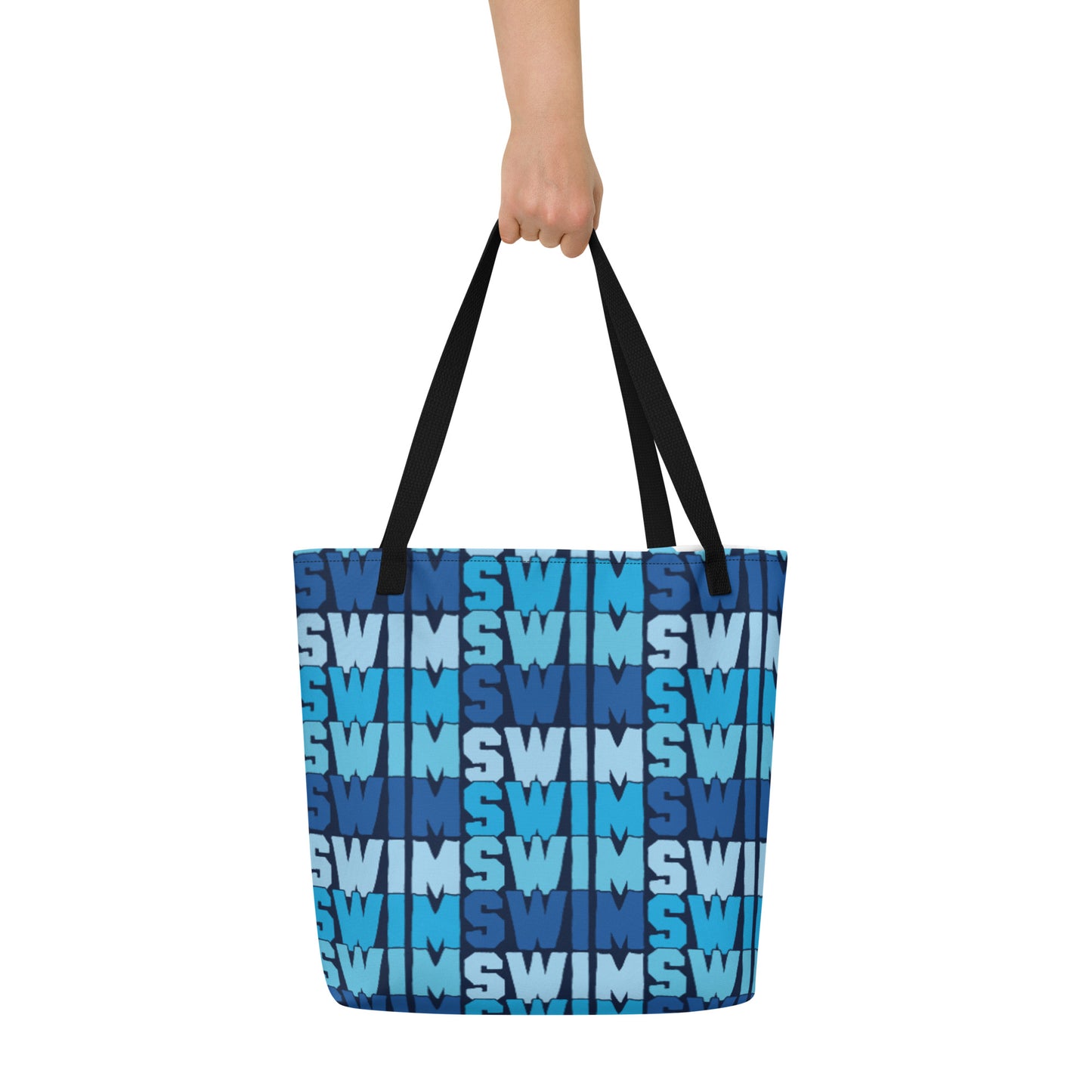 Swimmer All-Over Print Large Tote Bag - TrendySwimmer