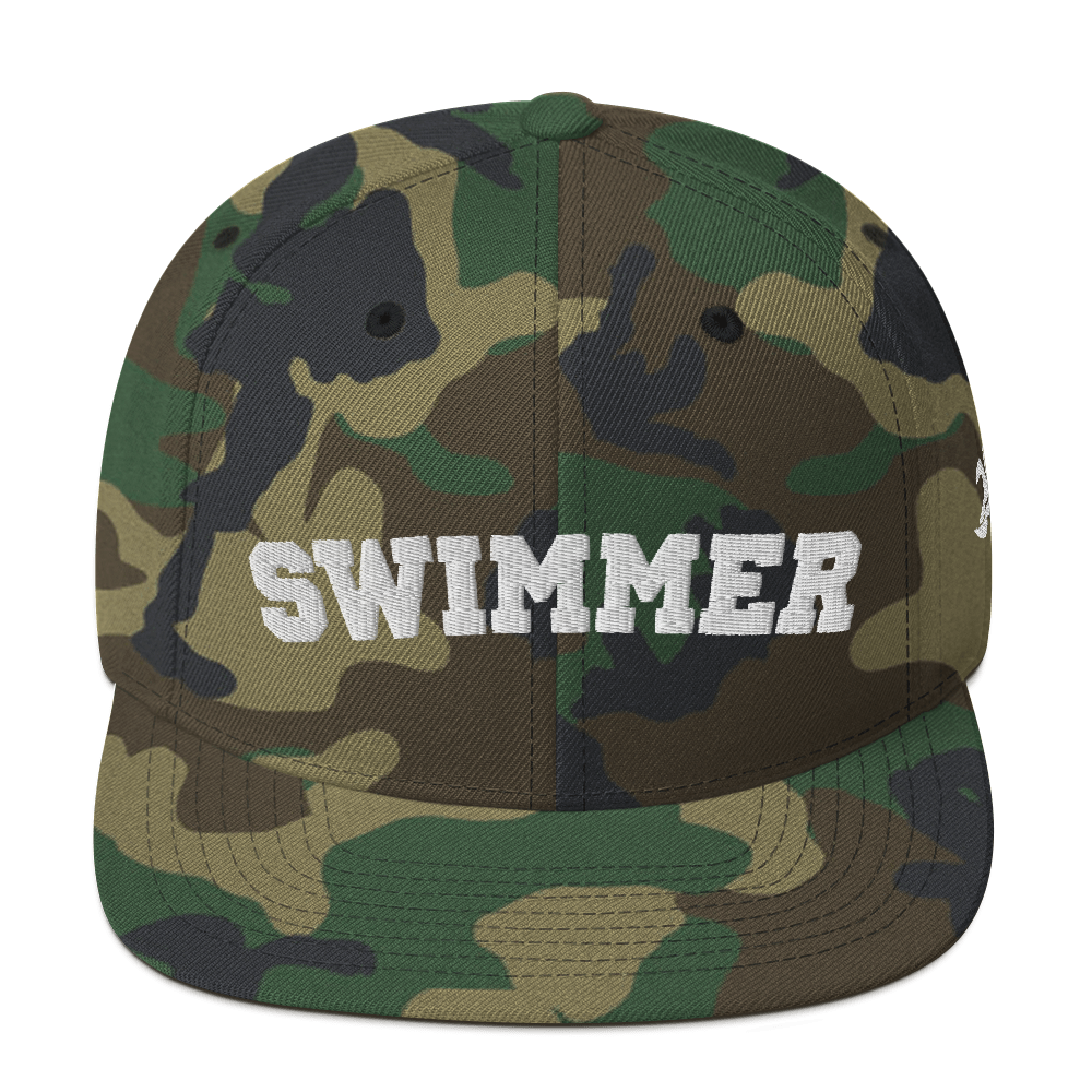 Swimmer Snapback Classic Embroidered Cap