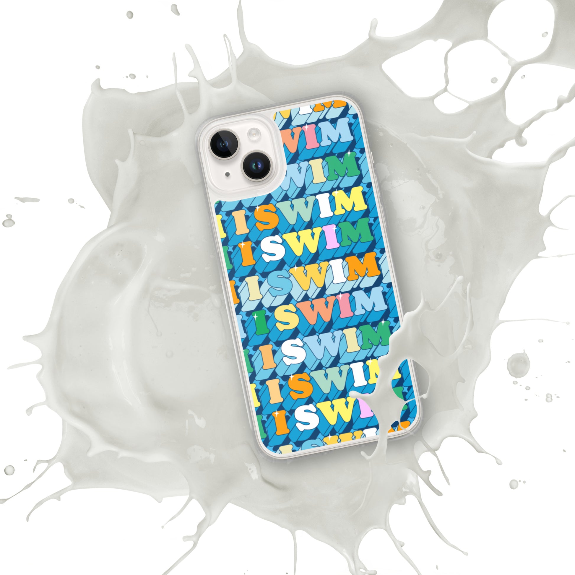 I Swim 70s Pattern iPhone® Case - TrendySwimmer