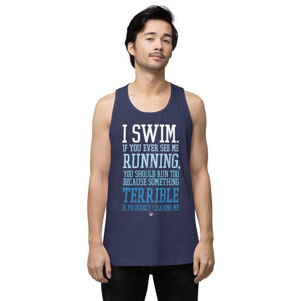 Swimmer Men’s Premium Tank Top - TrendySwimmer