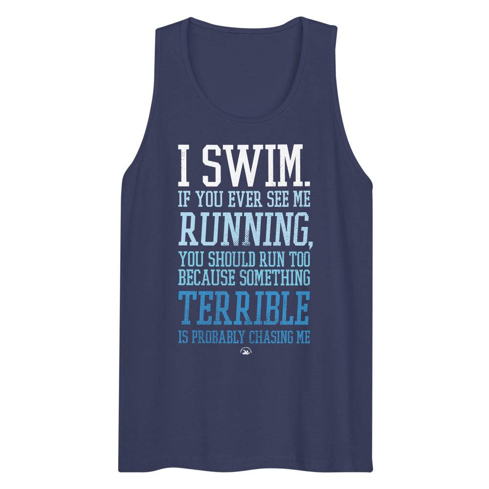 Swimmer Men’s Premium Tank Top - TrendySwimmer