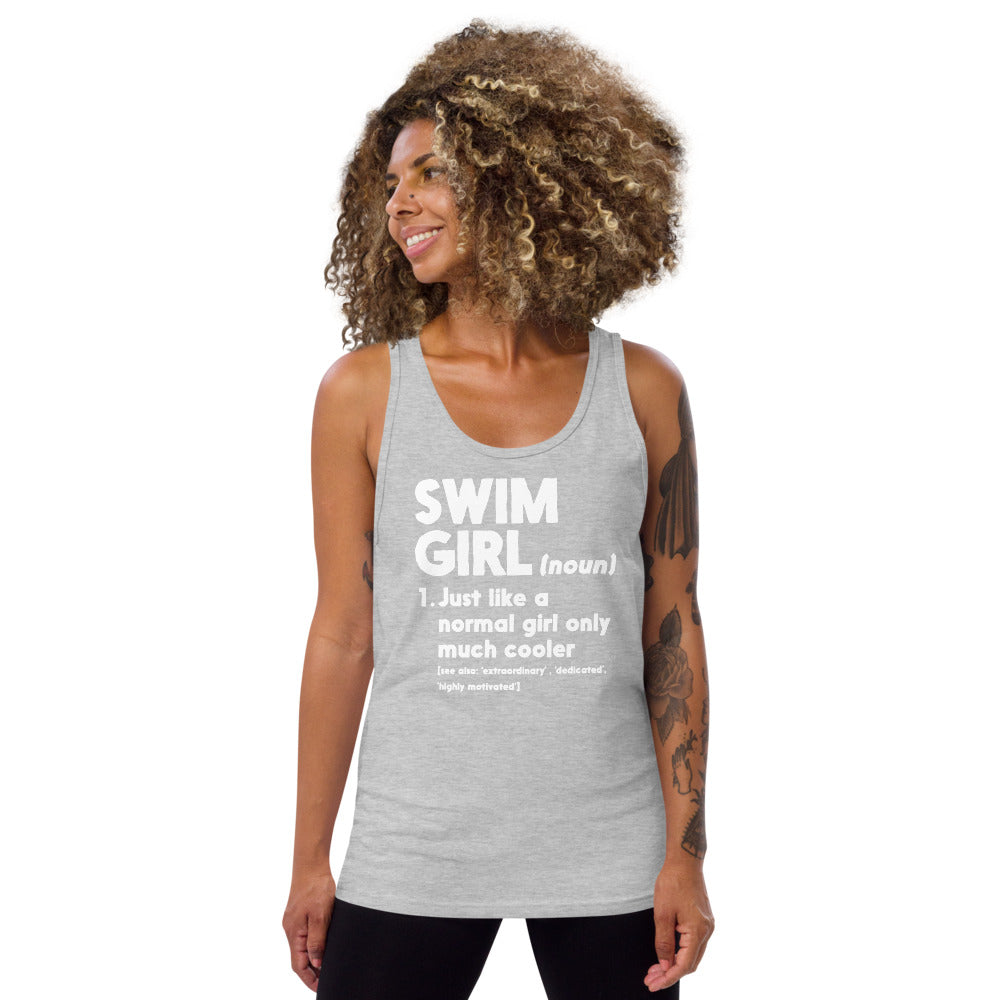 Swim Girl Tank Top Normal Only Cooler Definition - TrendySwimmer