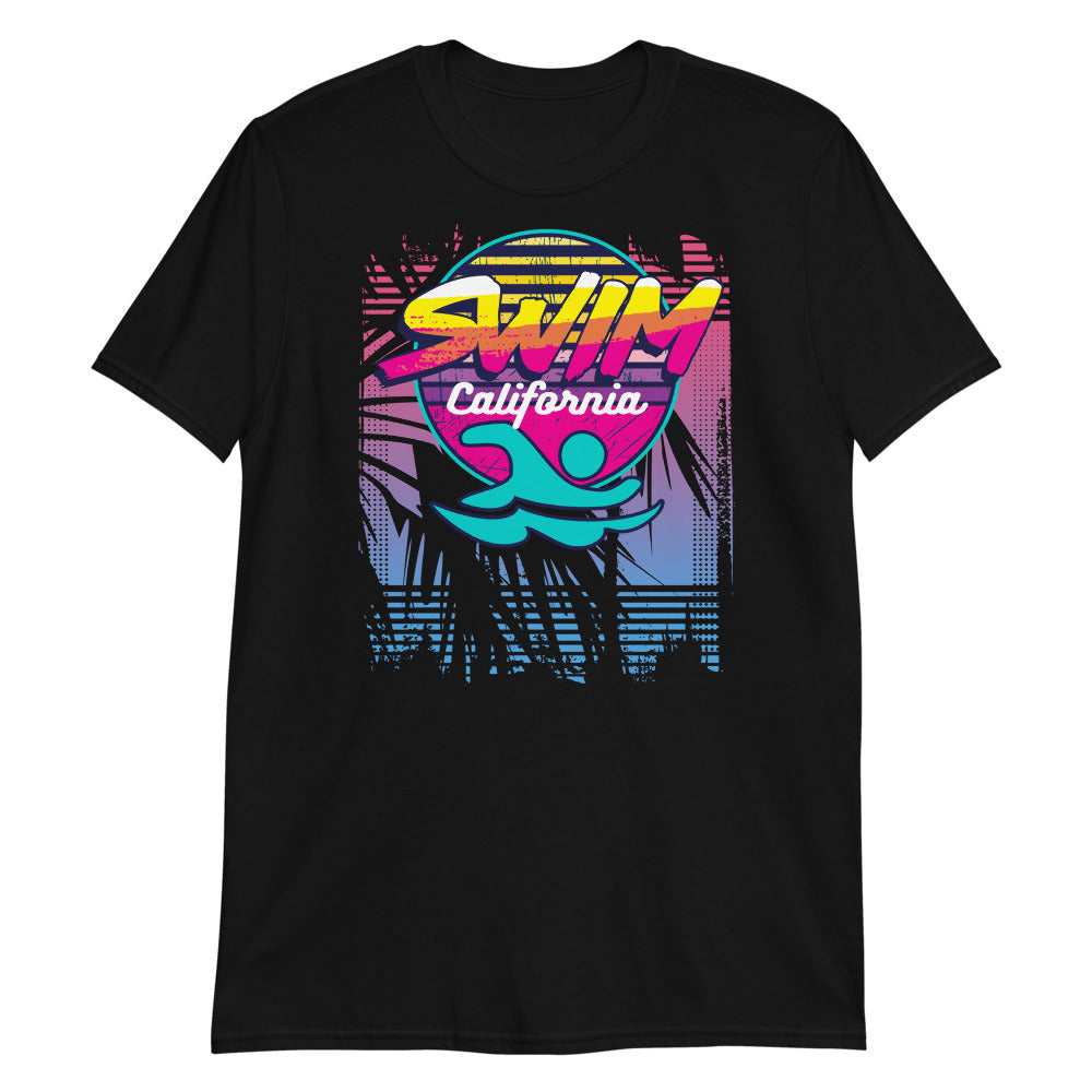 Retro Swim California 80s Unisex T-Shirt - TrendySwimmer
