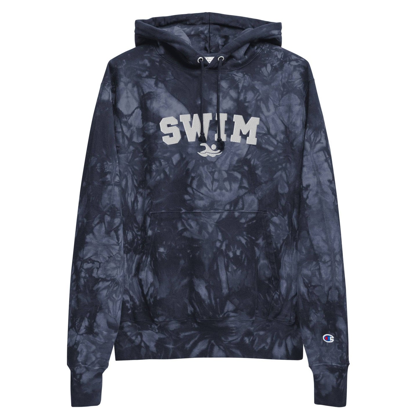 Swim Champion® Hoodie Embroidered Tie-Dye - TrendySwimmer