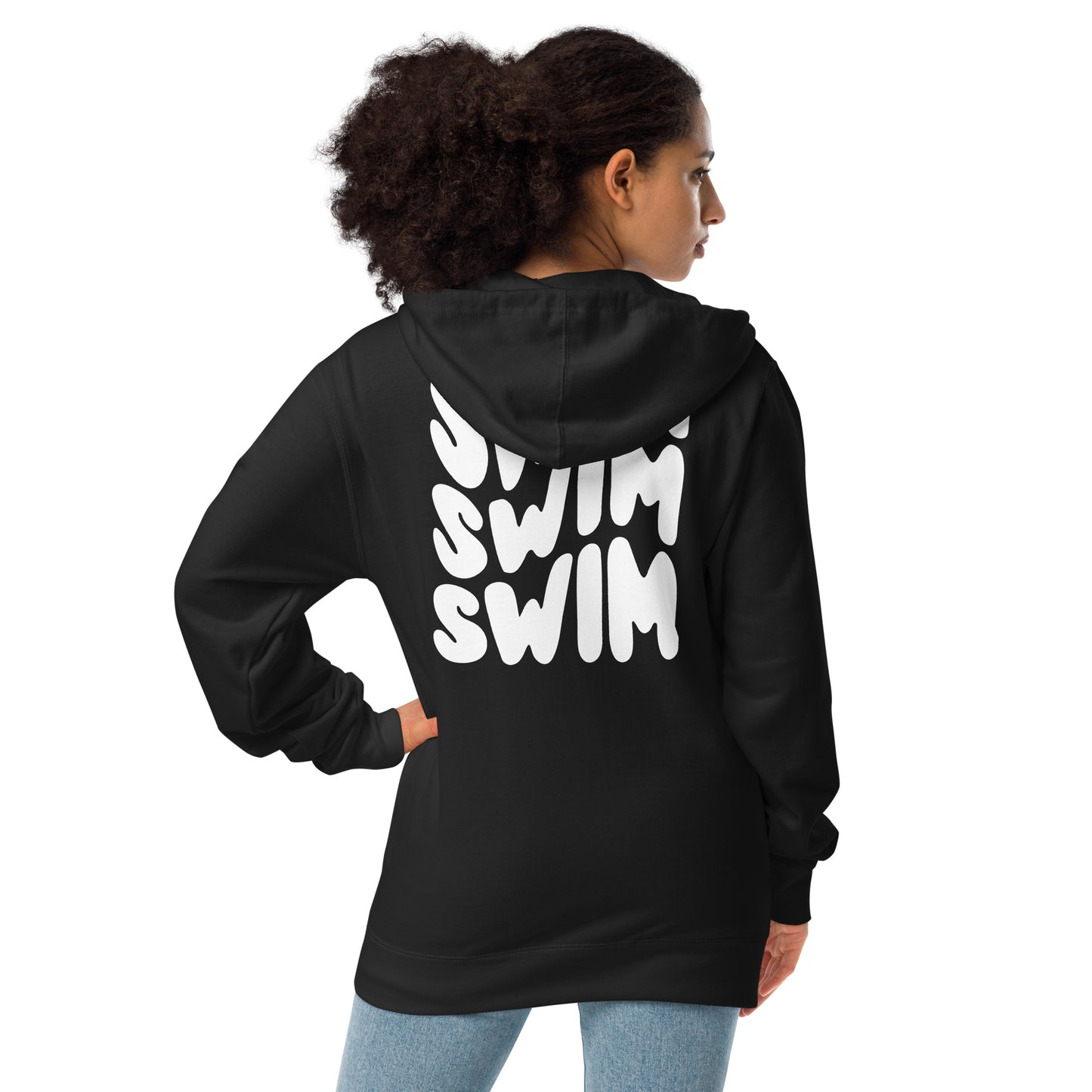 Swim Warp Type Unisex Fleece Zip Up Hoodie - TrendySwimmer