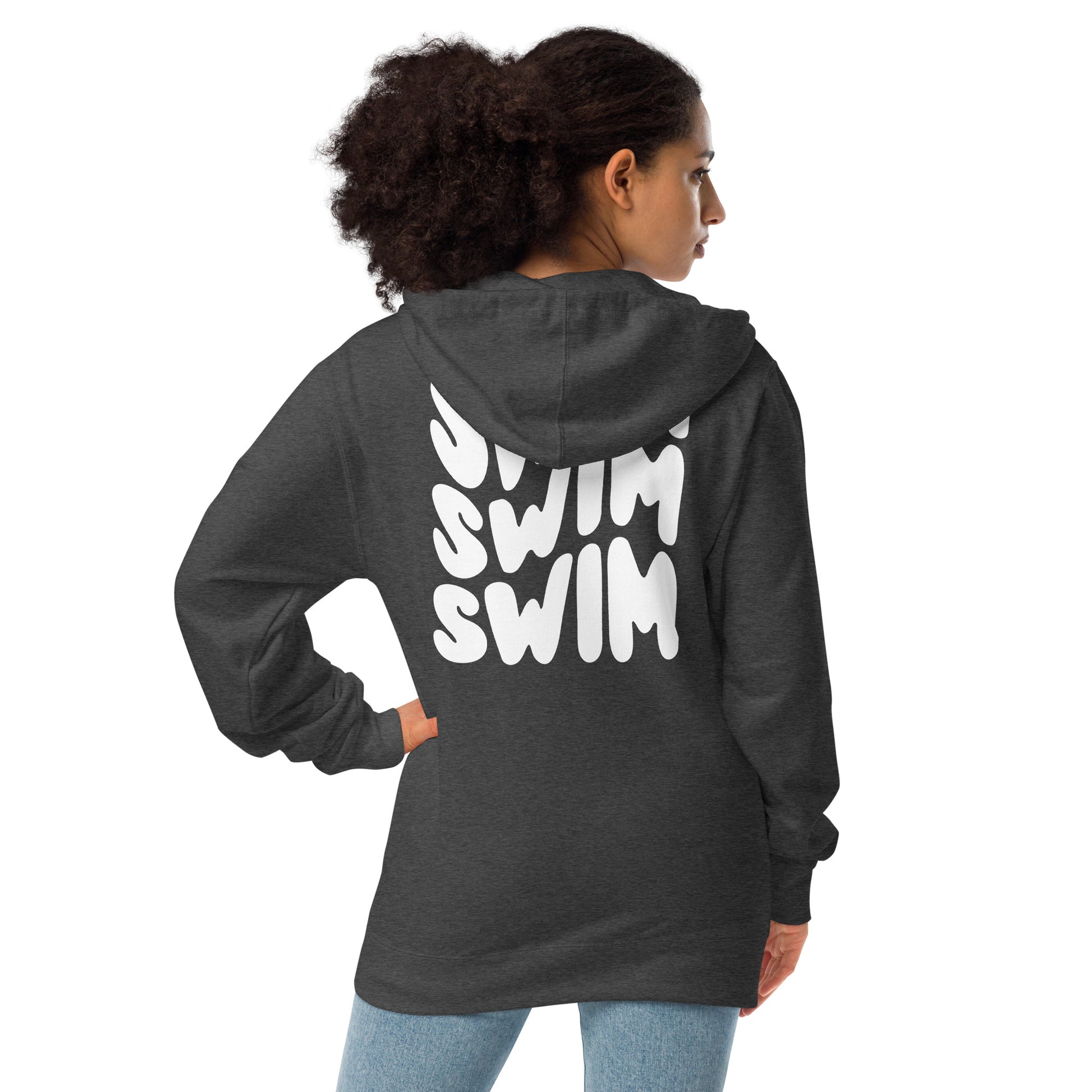 Swim Warp Type Unisex Fleece Zip Up Hoodie - TrendySwimmer