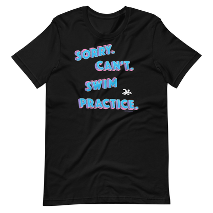 Retro Vintage Sorry Can't Swim Practice T Shirt - TrendySwimmer