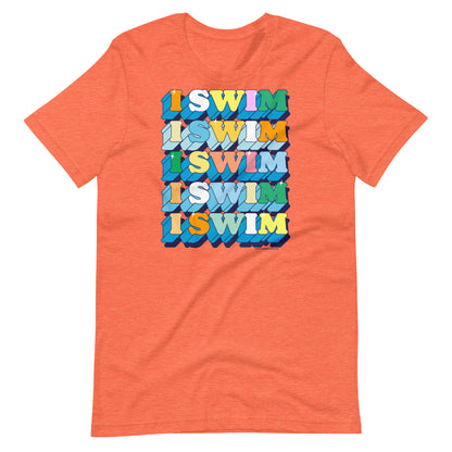 I Swim 70s Retro Unisex T Shirt