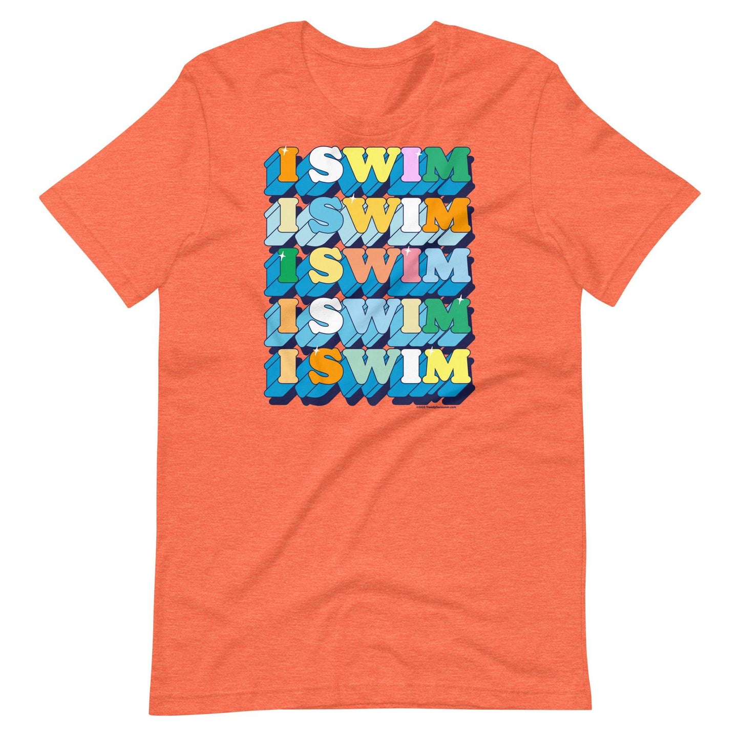 I Swim 70s Retro Unisex T Shirt - TrendySwimmer
