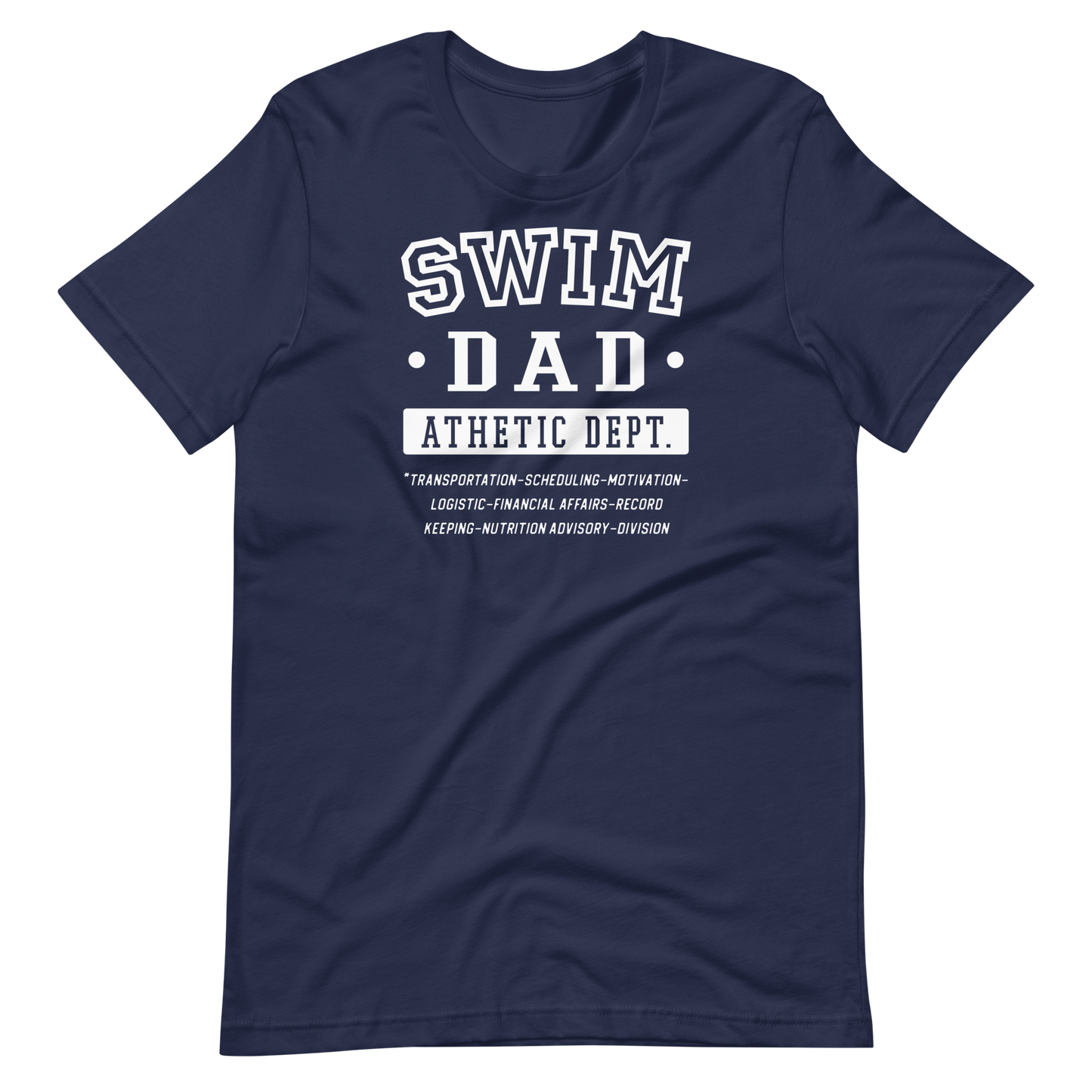 Swim Dad T Shirt Athletic Department Jobs
