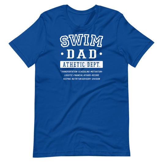 Swim Dad T Shirt Athletic Department Jobs - TrendySwimmer