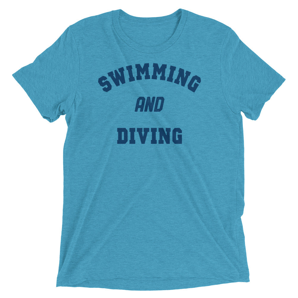 Swimming And Diving Premium Tri-Blend T Shirt - TrendySwimmer