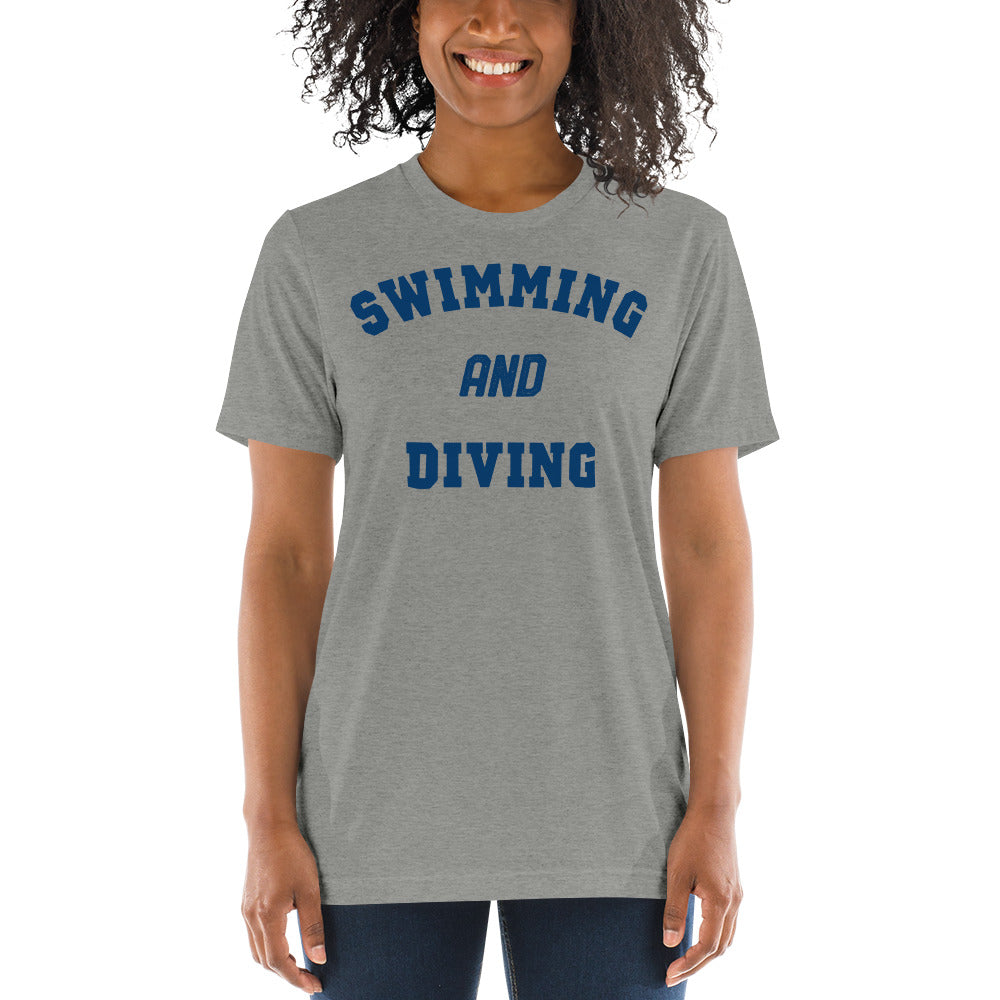 Swimming And Diving Premium Tri-Blend T Shirt - TrendySwimmer