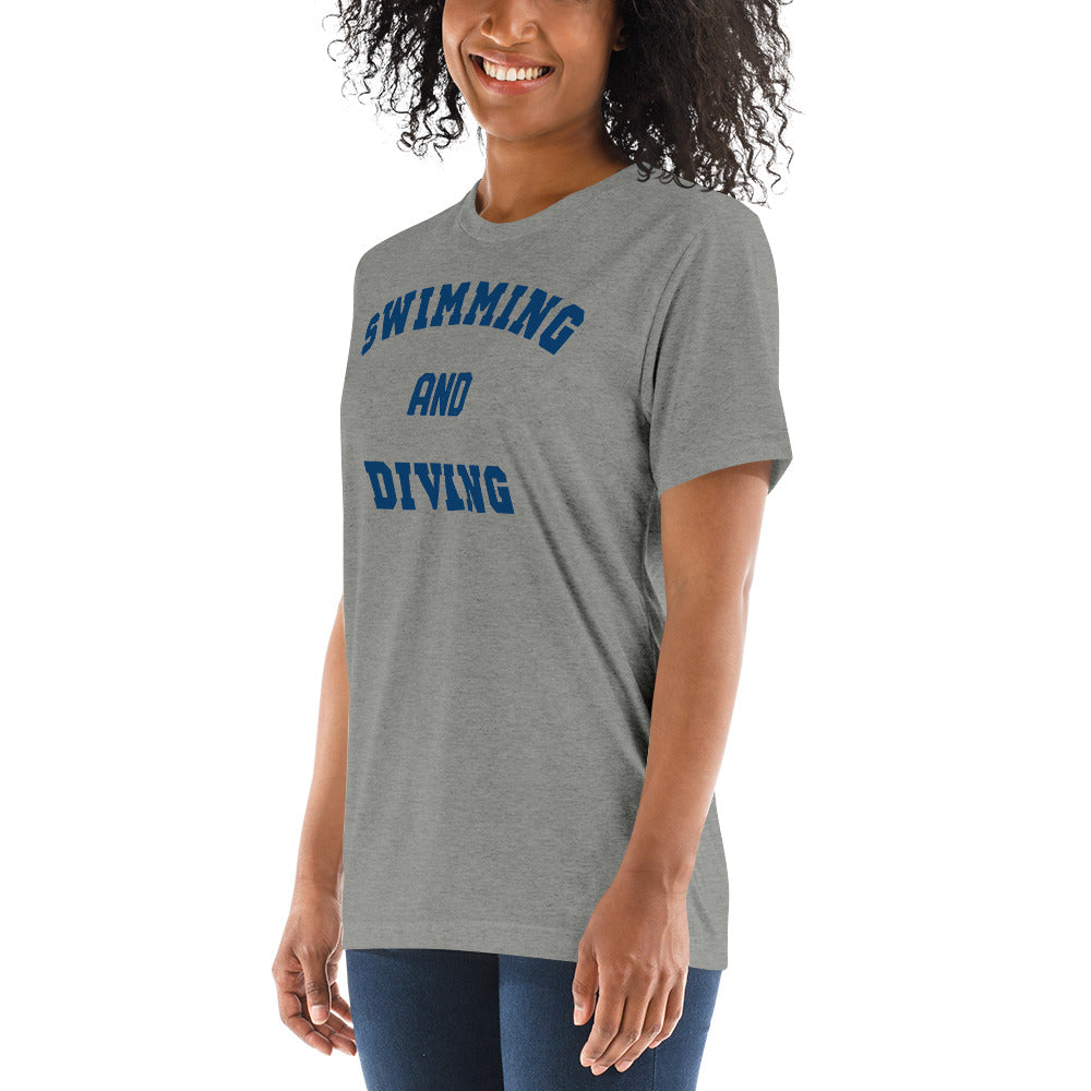 Swimming And Diving Premium Tri-Blend T Shirt - TrendySwimmer