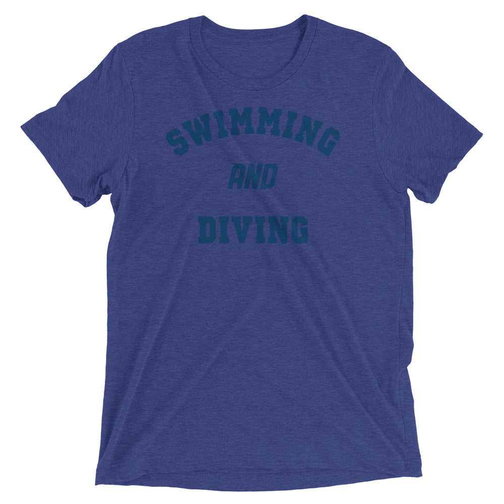 Swimming And Diving Premium Tri-Blend T Shirt - TrendySwimmer