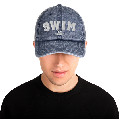 Swim Athletic Vintage Cotton Twill Cap