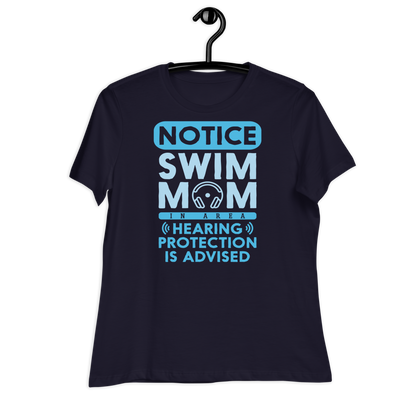 Swim Mom Notice Funny T Shirt