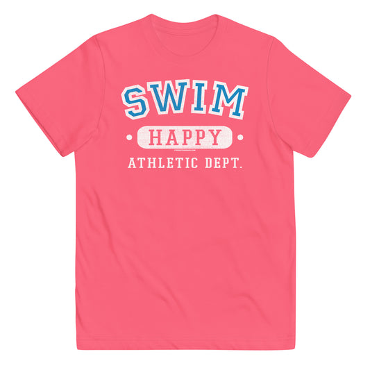 Swim Happy Youth Swimmer T Shirt - TrendySwimmer