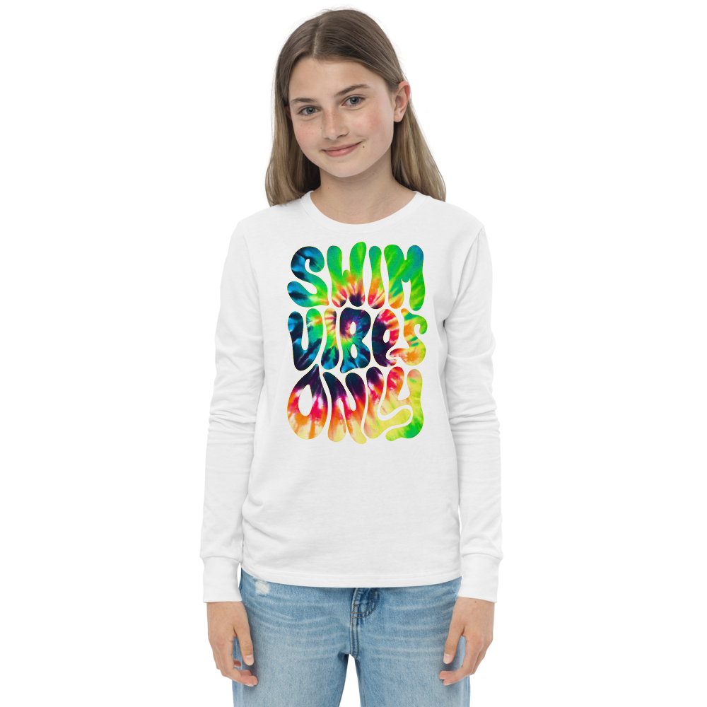Swim Vibes Only Youth Long Sleeve T Shirt